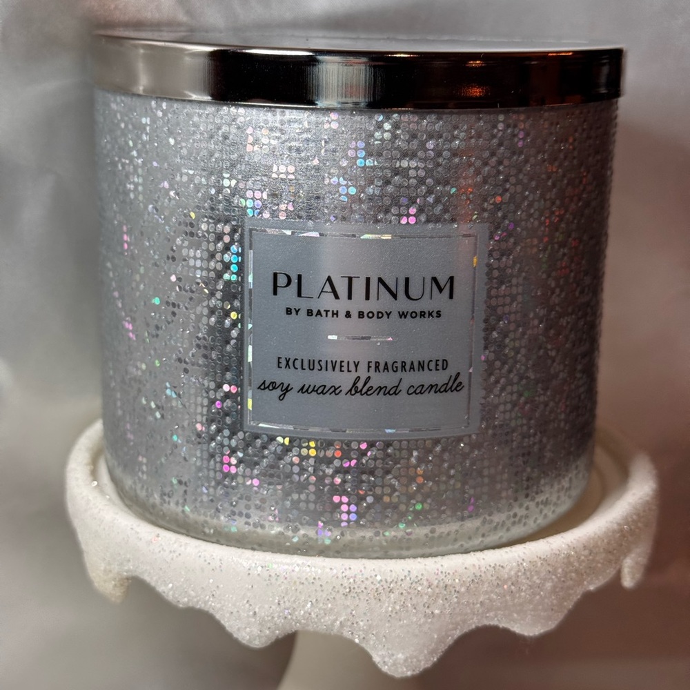 NEW B&BW Platinum 3 wick soy wax blend candle